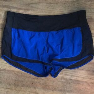 Lululemon Athletica Women's Running Shorts - Blue/Black